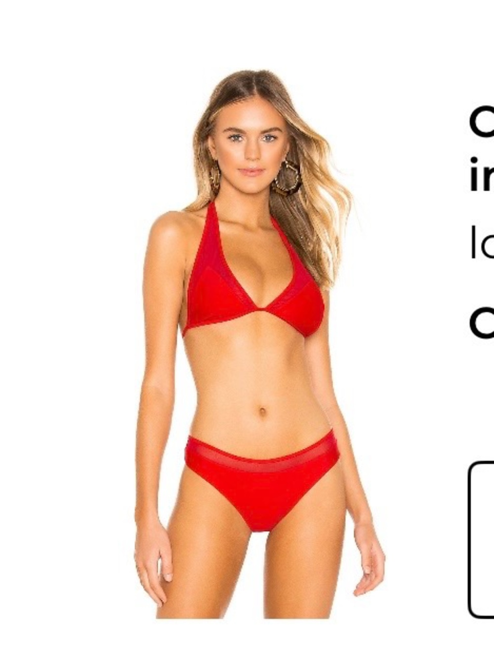 REVOLVE Red Halter Bikini Two-Piece